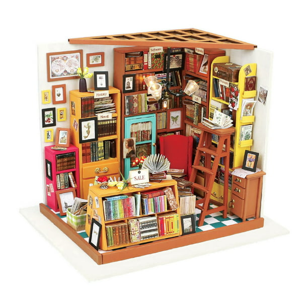 Dollhouse Miniature 1:12 Toy Book Blocks Set Library Study Room Decor Accessory